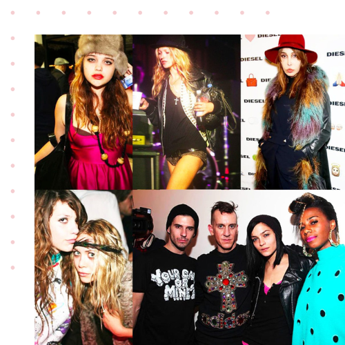 A series of photos from the early 2000s that has 10 different popstars in indie clothes