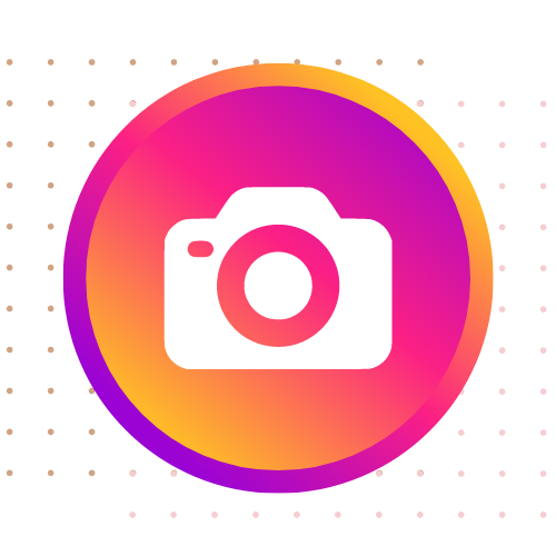 A photo of the instagram logo in a colorful way